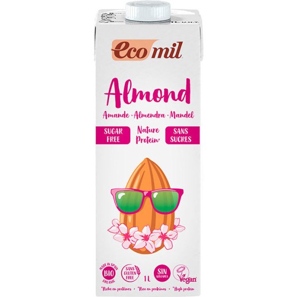 Nutriops Ecomil Almond Nature Proteine 1l Zonder Suikers