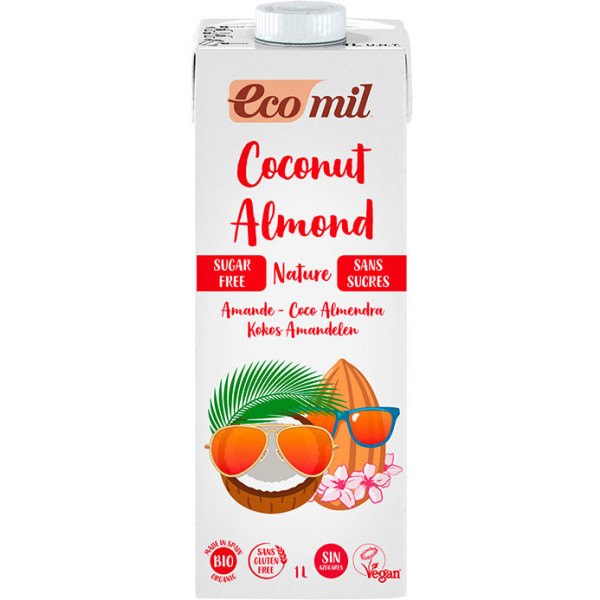 Nutriops Ecomil Coconut Eco Almond Nature 1l Sem Açúcar