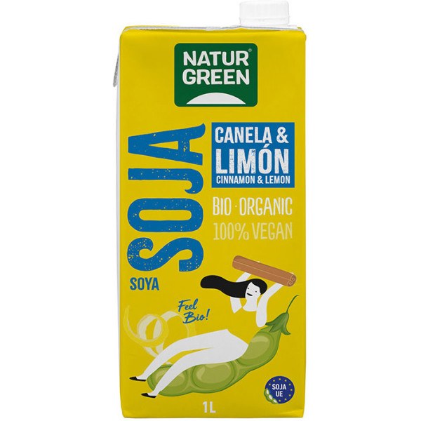 Naturgreen Bebida Soja Canela Limon 1 Litro