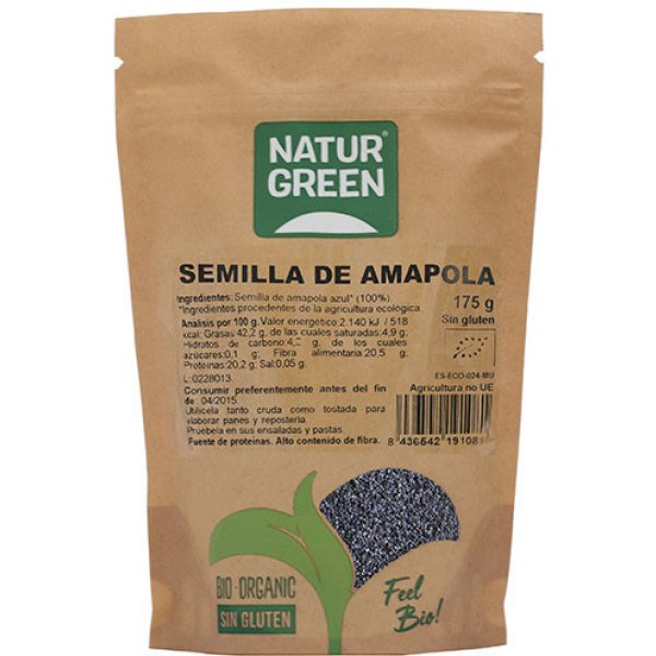 Naturgreen Semilla De Amapola Bio 175 Gr