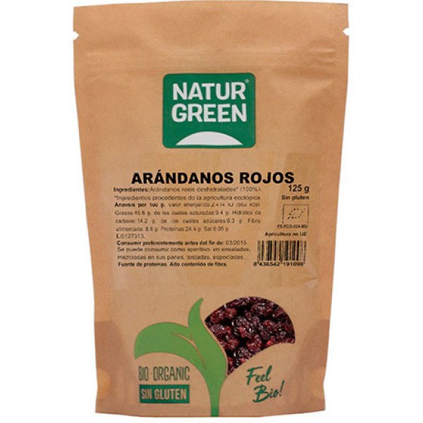 Naturgreen Dehydrierte Rote Cranberries Bio 125 G