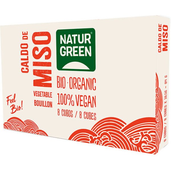 Naturgreen Miso Bouillon Cubes Box 8 X 10,5 Gr