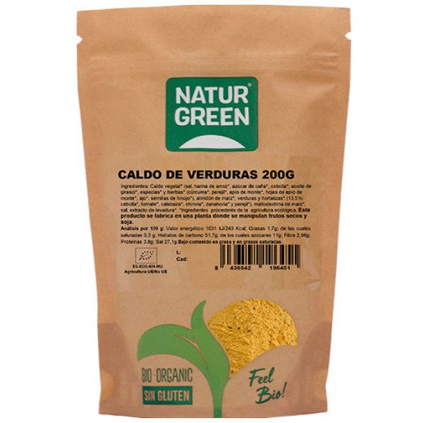 Caldo de Legumes Orgânico Naturgreen 200 Gr