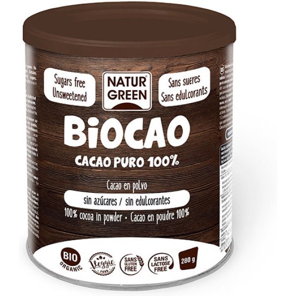 Naturgreen Biocao Puro 100% Cacao Bio 280 G
