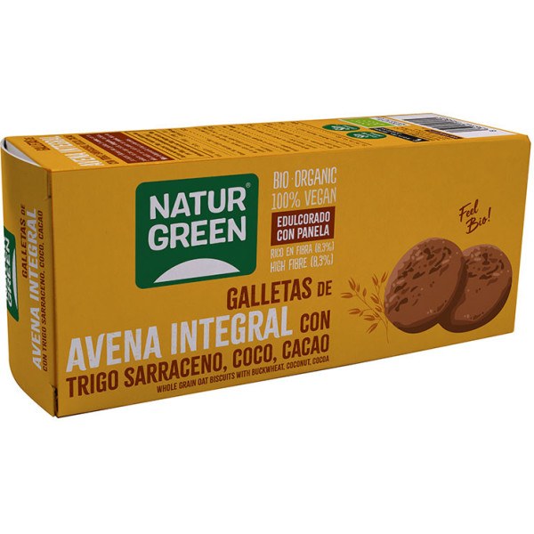 Biscotto di farina d'avena integrale Naturgreen Sar