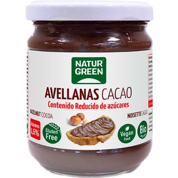 Naturgreen Crema di Nocciola Cacao Contenuto Ridotto