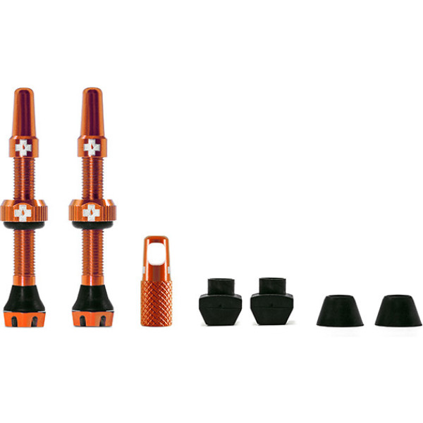 Muc-Off-Ventil-Kit V2 Tubeless 44 mm Orange
