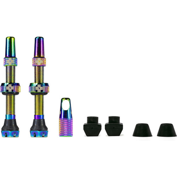 Muc-Off Kit V2 Tubeless / Tubeless Ventile 44 Millimeter Rainbow