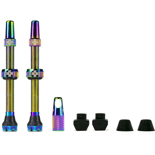 Kit Valvola Muc-off V2 Tubeless 60 Mm Arcobaleno