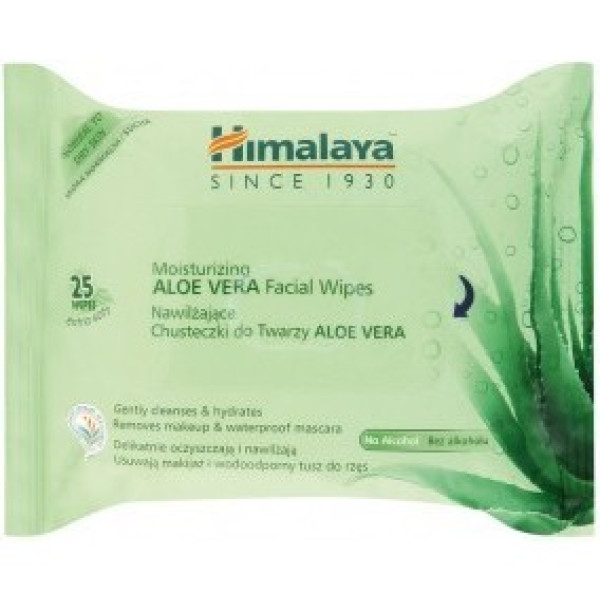 Himalaya Herbals Healthcare Toallitas Faciales De Aloe Vera 25 Unidades