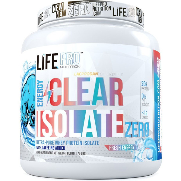 Life Pro Nutrition Clear Isolate Zero Caffeine 800g Geschmack Frische Energie