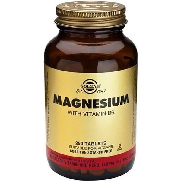 Solgar Magnésio + Vitamina B6 250 caps
