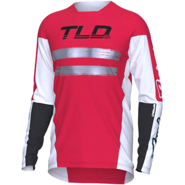 Troy Lee Designs Sprint Glo Red S T-Shirt Marker