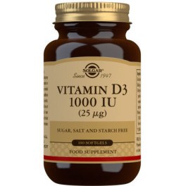 Solgar Vitamin D3 1000 IU 25 mcg 100 caps