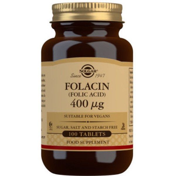 Solgar Foliumzuur - Foliumzuur 400 mcg 100 tabletten