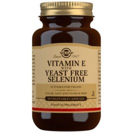 Solgar Vitamina E com Selênio Sem Levedura 50 caps