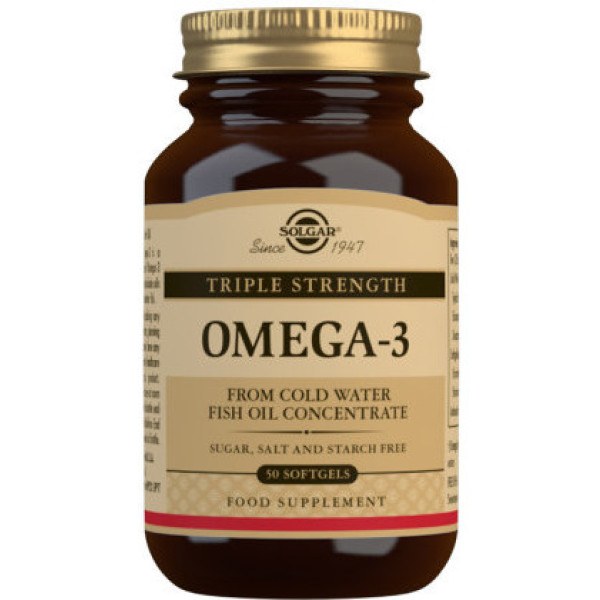 Solgar Omega-3-Dreifachkonzentration 50 Kapseln