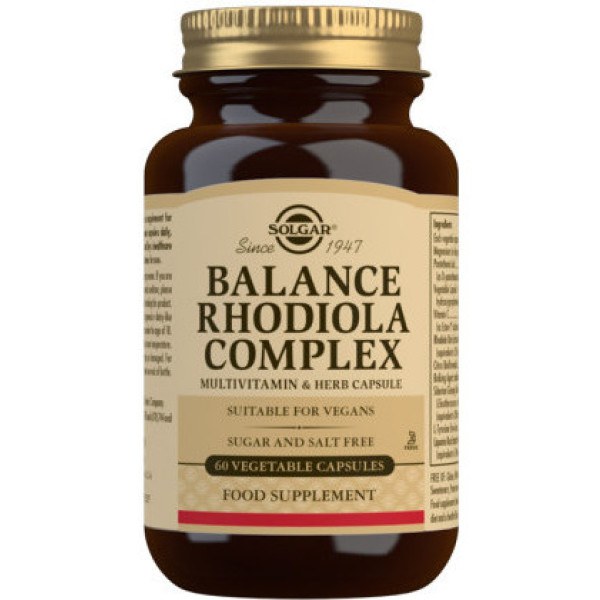 Solgar® Balance Complexe Rhodiola - 60 Gélules Végétales