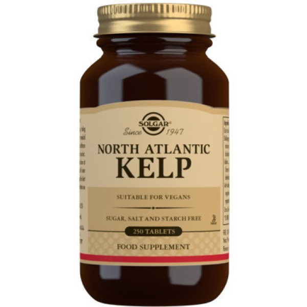 Solgar Kelp del Atlantico Norte - Yodo 250 tabs