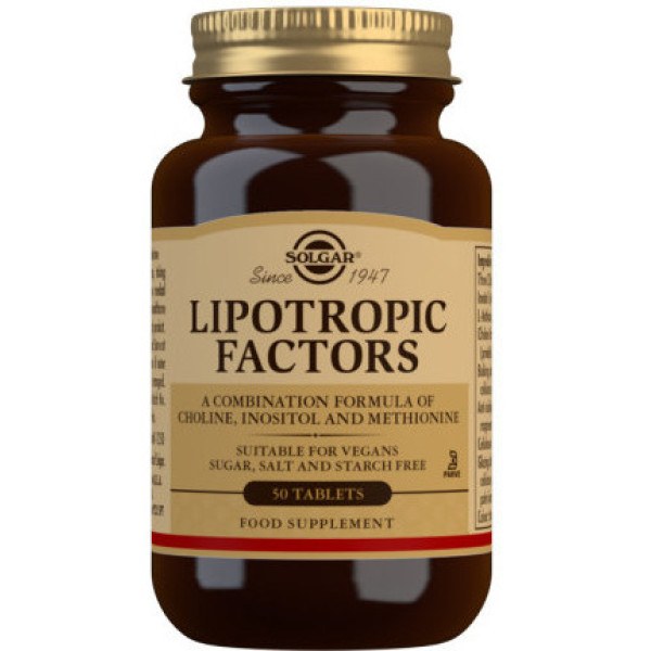 Solgar Lipotropic Factors - Factores Lipotropicos 50 tabs