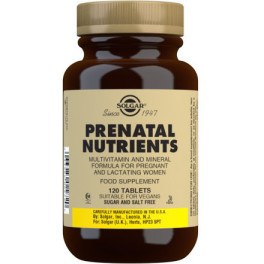 Solgar Nutrientes Prenatales - Prenatal Nutrients 120 tabs