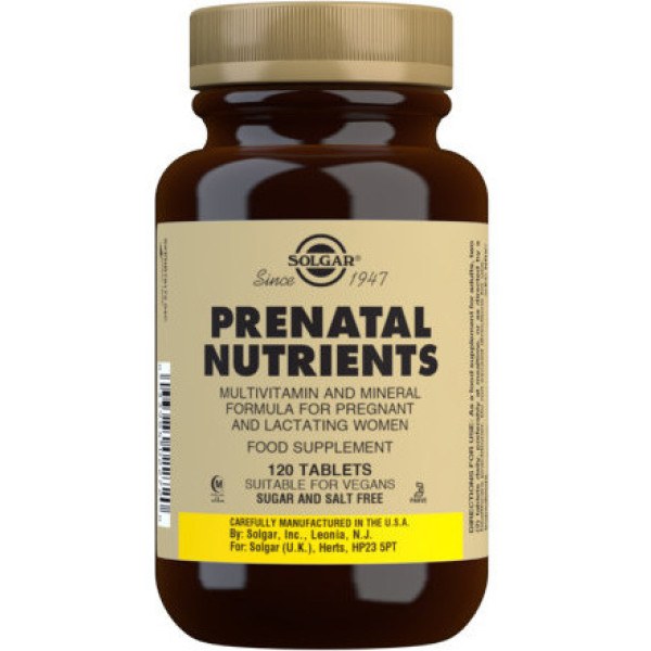 Solgar Nutriments prénataux - Nutriments prénatals 120 onglets