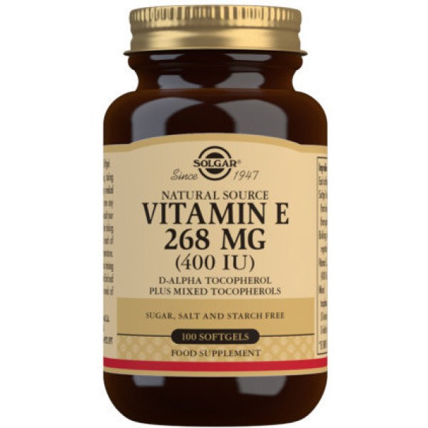 Solgar Vitamina E 400ui 100 Cápsulas
