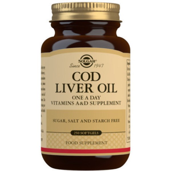 Solgar® Cod Liver Oil (um por dia) - 250 Softgels