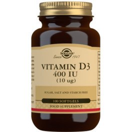 Solgar Vitamine D3 400 UI 100 Gélules