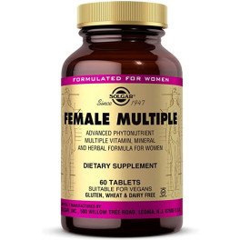 Multivitamínico múltiplo feminino Solgar para mulheres 120 cápsulas