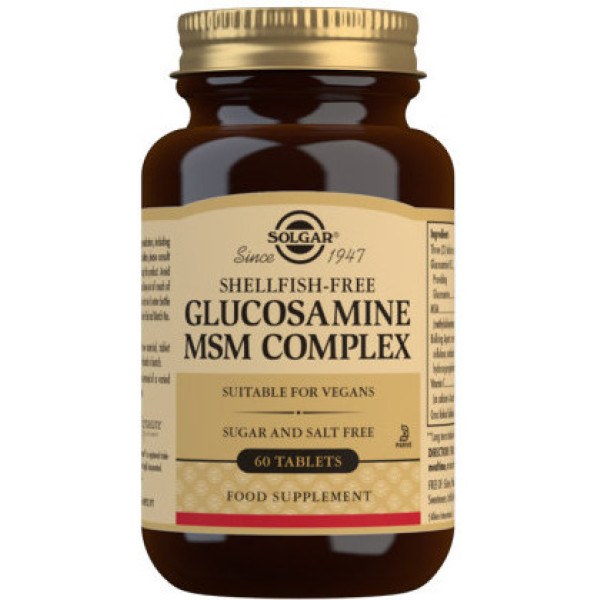 Solgar Glucosamine MSM Complexe 60 comprimés