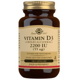 Solgar Vitamin D3 2200 IE 55 mcg 100 Kapseln