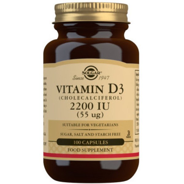 Solgar Vitamin D3 2200 IU 55 mcg 100 caps