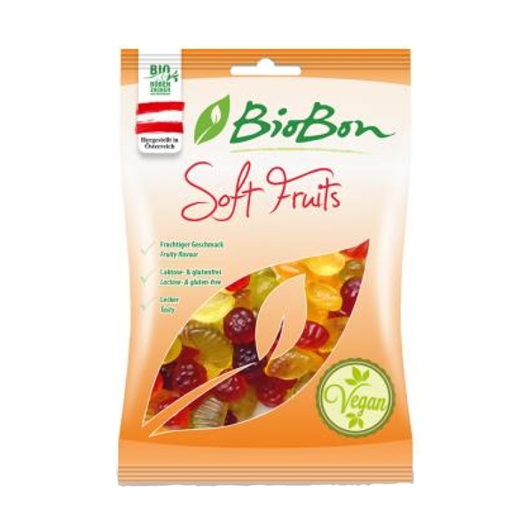 BioBon Bonbons Aux Fruits Bio 100 gr