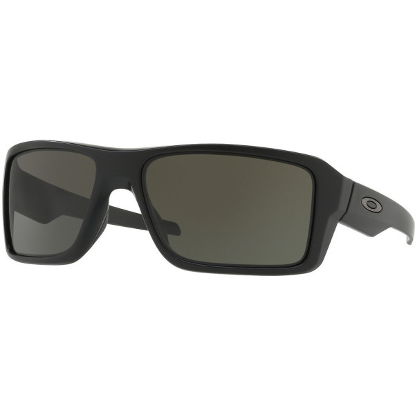 Oakley Gafas De Sol Hombre Double Edge Negro Mate Lente Dark Gris