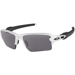 Oakley Gafas De Sol Hombre Flak 20 Xl Blanco Y Negro Pulido Lente Prizm Negro Polarizadas