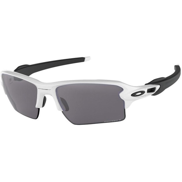 Oakley Gafas De Sol Hombre Flak 20 Xl Blanco Y Negro Pulido Lente Prizm Negro Polarizadas