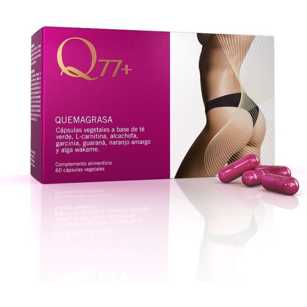 Q77+ Quemagrasas -  Comprimidos Quema Grasas - Pastillas para Adelgazar - 60 cápsulas