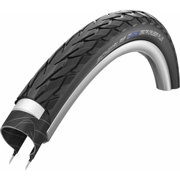 Pneu Schwalbe Delta Cruiser Plus 28x1.50 700x38c Hs431 Act P-guard Twinskin Rig. Noir Refl 40-622