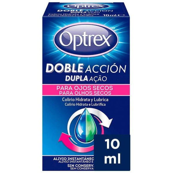 Optrex Colirio Multidosis Doble Acción Para Ojos Secos -