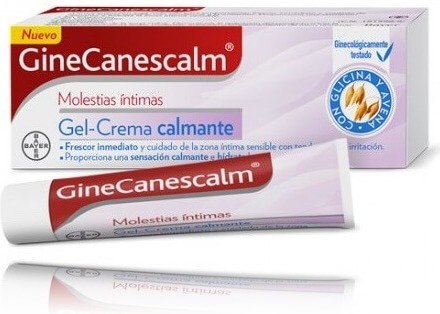 Canesten Bayer Molestias Íntimas Gel-Crema Calmante, una Ayuda para Aliviar la Irritación Vulvar e Hidratar la Zona Íntima, Frescor Inmediato, Sensación Calmante, 15 g-image