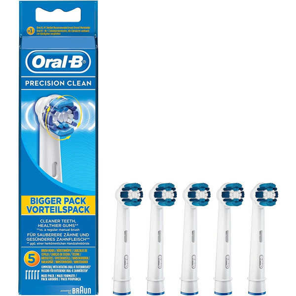 Oral-b Recambio Cepillo Eléctrico Precisión Clean 5 Ud. Eb20-5 -
