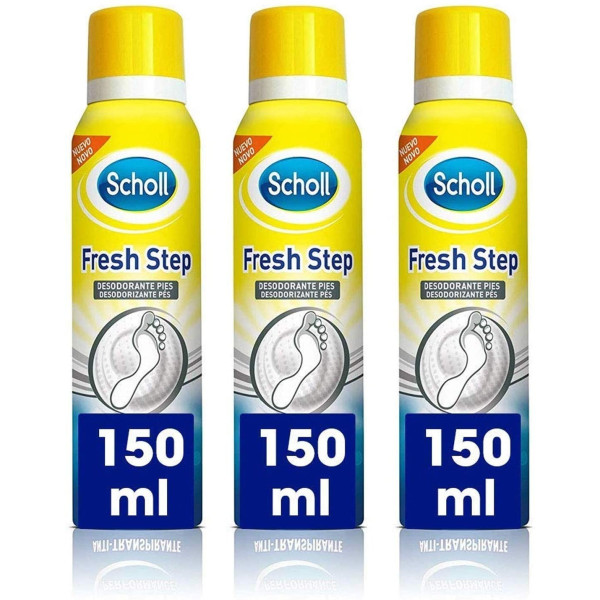 Scholl Pack 3 Desodorantes De Pies Fresh Step En Spray -