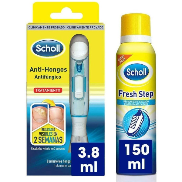 Scholl Pack Tratamiento Anti Hongos De Uñas + Desodorante Para Calzado En Spray -