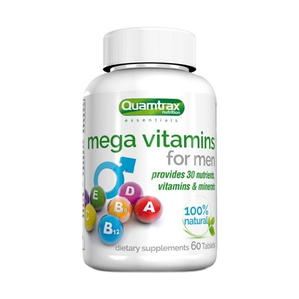 Quamtrax Essentials Mega Vitaminas para homens 60 comprimidos