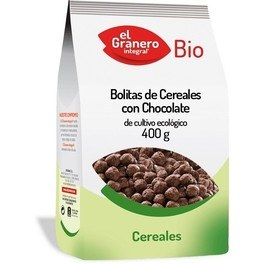 Bolinhas de Cereais de Chocolate Orgânico El Granero Integral 400 gr