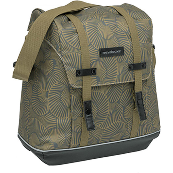 Nouveau Looxs Alba 34l Polyester étanche Bronze Sac de selle avec coussins réfléchissants (32x35x16 Cm)