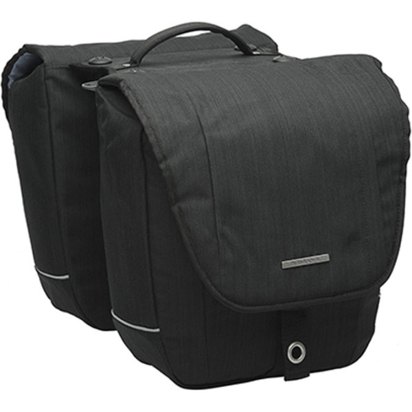 New Looxs Alforja Avero Racktime 25l Impermeable Poliester Negro Con Reflectantes (32x33x13 Cm)