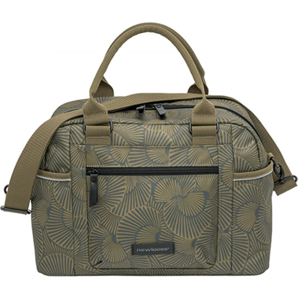 Nouveau Looxs Sac de selle Bari Selo 13l Polyester Bronze Imperméable Avec Passepoil Réfléchissant (37x26x18 Cm)