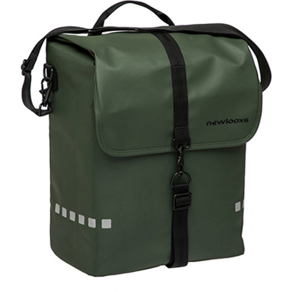 Nouveau Looxs Odense Sac de selle 17.5l Vert Imperméable Avec Passepoil Réfléchissant (38x32x16 Cm)